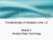 Fundamentals of Wireless LANs 1.2
