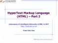 HyperText Markup Language (HTML)  PowerPoint PPT Presentation