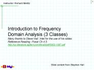 Introduction to Frequency