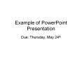 Example of PowerPoint Presentation PowerPoint PPT Presentation