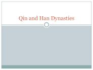 Qin and Han Dynasties