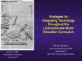 Strategies for Integrating Technology throughout the Undergraduate Music Education Curriculum PowerPoint PPT Presentation