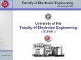 University of Nis Faculty of Electronic Engineering PowerPoint PPT Presentation