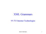 XML Grammars