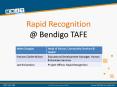 Rapid Recognition @ Bendigo TAFE PowerPoint PPT Presentation
