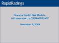 Financial Health Risk Models - A Presentation to QWAFAFEW-NYC December 9, 2009 PowerPoint PPT Presentation