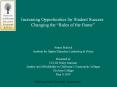 Increasing Opportunities for Student Success:  Changing the  PowerPoint PPT Presentation