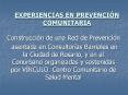 EXPERIENCIAS EN PREVENCI PowerPoint PPT Presentation