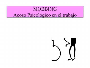 MOBBING Acoso Psicol