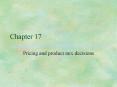Pricing and product mix decisions PowerPoint PPT Presentation