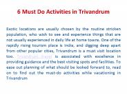 6 Must Do Activities in Trivandrum