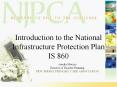 Introduction to the National Infrastructure Protection Plan PowerPoint PPT Presentation