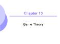 Game Theory PowerPoint PPT Presentation