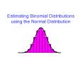 Estimating Binomial Distributions using the Normal Distribution PowerPoint PPT Presentation