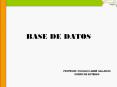 BASE DE DATOS PowerPoint PPT Presentation