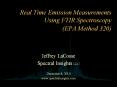 Real Time Emission Measurements Using FTIR Spectroscopy (EPA Method 320) PowerPoint PPT Presentation