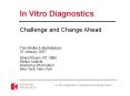 In Vitro Diagnostics PowerPoint PPT Presentation