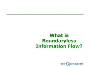 What is Boundaryless Information Flow?