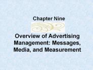Overview of Advertising Management: Messages, Media, and Measurement