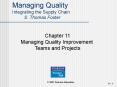 Managing Quality Integrating the Supply Chain S. Thomas Foster PowerPoint PPT Presentation