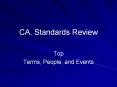 CA. Standards Review PowerPoint PPT Presentation