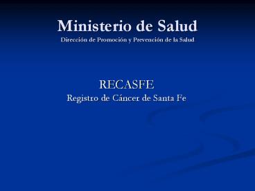 Ministerio de Salud Direcci