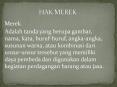 HAK MEREK PowerPoint PPT Presentation