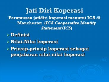 Jati Diri Koperasi