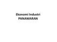 Ekonomi Industri PANAWARAN PowerPoint PPT Presentation