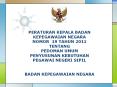 PERATURAN KEPALA BADAN KEPEGAWAIAN NEGARA NOMOR 19 TAHUN 2011 TENTANG PEDOMAN UMUM PENYUSUNAN KEBUTUHAN          PEGAWAI NEGERI SIPIL PowerPoint PPT Presentation