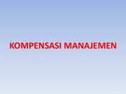 KOMPENSASI MANAJEMEN