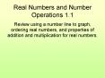 Real Numbers and Number Operations 1.1 PowerPoint PPT Presentation