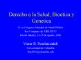 Derecho a la Salud, Bioetica y Genetica PowerPoint PPT Presentation