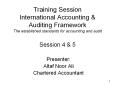 Training Session International Accounting PowerPoint PPT Presentation