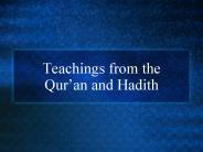 Teachings from the Qur