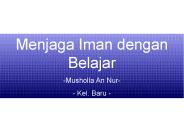 Menjaga Iman dengan Belajar