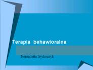 Terapia behawioralna