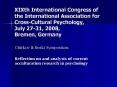 XIXth International Congress of the International Association for Cross-Cultural Psychology, July 27-31, 2008, Bremen, Germany PowerPoint PPT Presentation