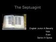 The%20Septuagint PowerPoint PPT Presentation