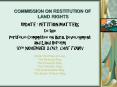 COMMISSION ON RESTITUTION OF LAND RIGHTS PowerPoint PPT Presentation