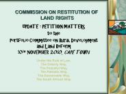 COMMISSION ON RESTITUTION OF LAND RIGHTS