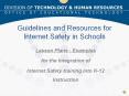 Guidelines and Resources for Internet Safety in Schools PowerPoint PPT Presentation