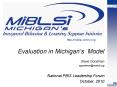 Evaluation in Michigan PowerPoint PPT Presentation