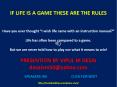 IF LIFE IS A GAME THESE ARE THE RULES PowerPoint PPT Presentation