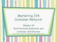 Marketing 334 Consumer Behavior PowerPoint PPT Presentation