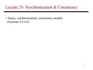 Lecture 20: Synchronization