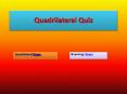 Quadrilateral Quiz PowerPoint PPT Presentation
