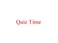 Quiz Time PowerPoint PPT Presentation