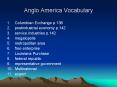 Anglo America Vocabulary PowerPoint PPT Presentation