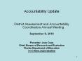 Accountability Update PowerPoint PPT Presentation